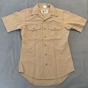 Defense Logistics Agency Shirt Mens Small Athletic Button Up Short Sleeve Work
